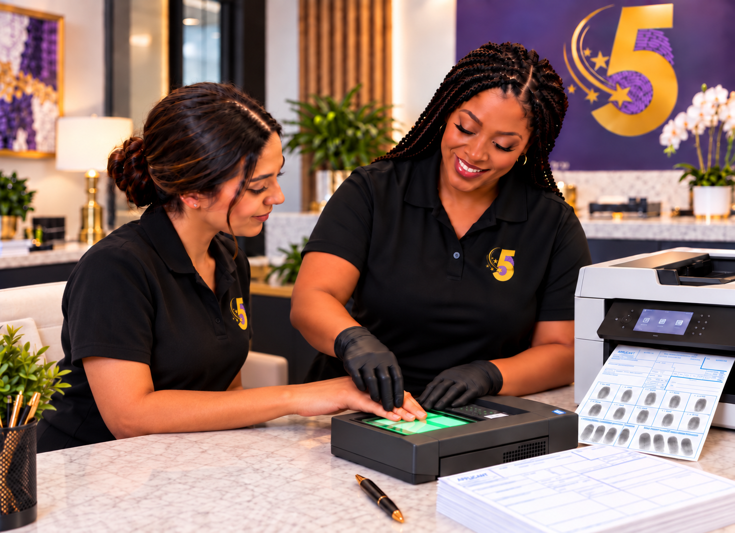 Ink fingerprinting and FD-258 card service in Orlando